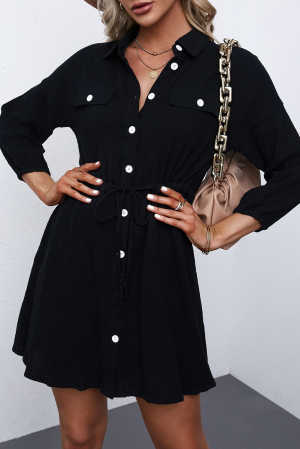 Black Tunic Shirt Dress 9b6d2